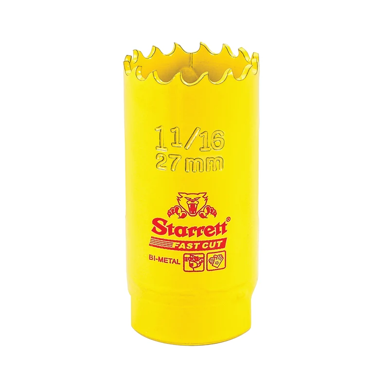 Scie cloche bimétallique STARRETT 27 mm 1''1/6 à coupe rapide