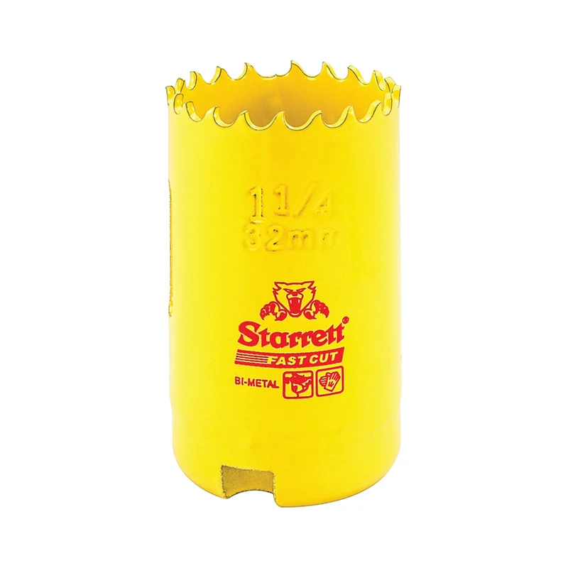 Scie cloche bimétallique STARRETT 32 mm - 1'' 1/4" à coupe rapide