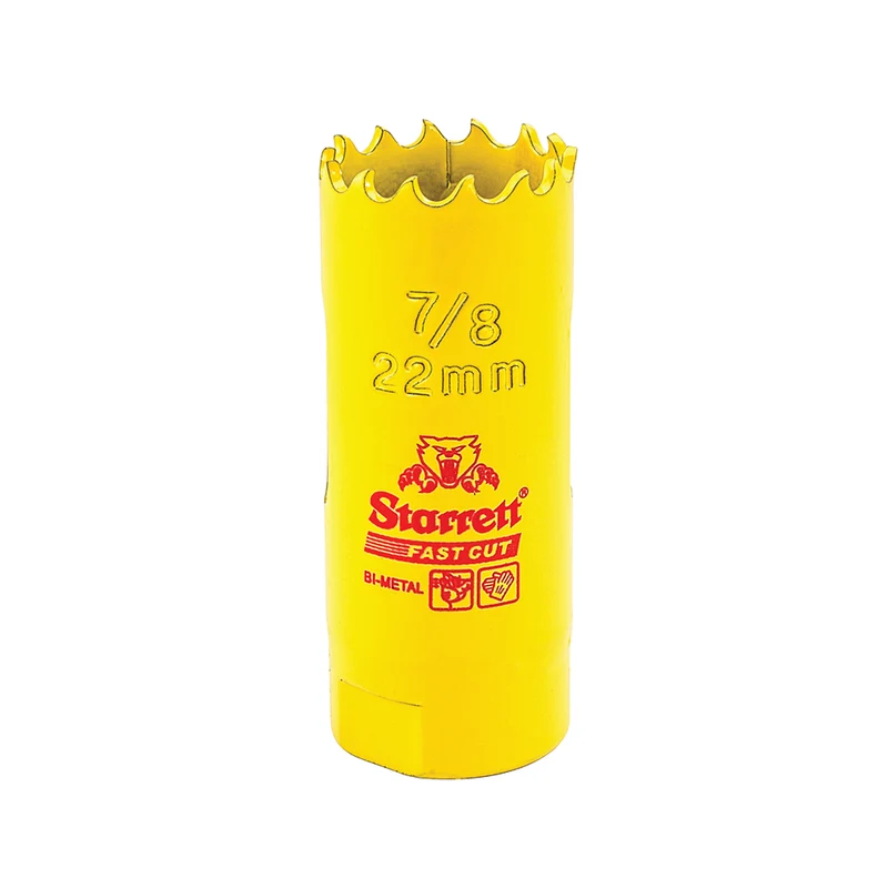 Scie cloche bimétallique STARRETT 22 mm 7/8'' à coupe rapide
