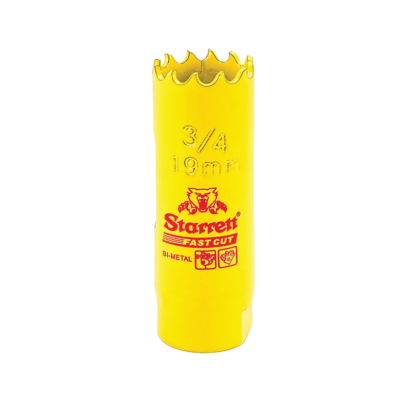 Scie cloche bimétallique STARRETT 19 mm - 3/4'' à coupe rapide