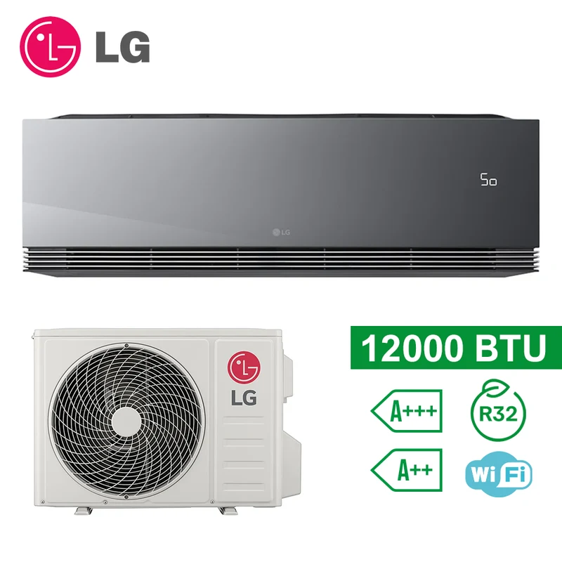 Climatiseur split mono LG Artcool Mirror AI Air WiFi 12 000 BTU 3,5 kW A+++/A++