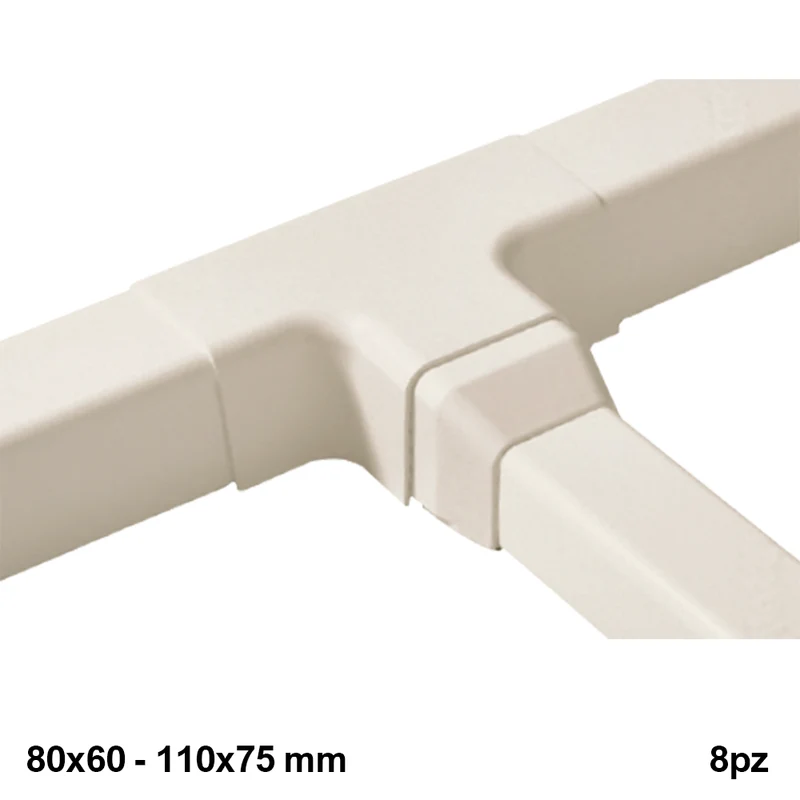 Réduction 80x60 - 110x75 - pour conduit - boîte de 8 pièces
