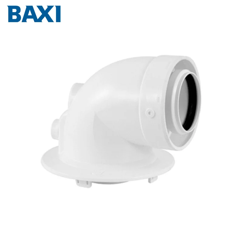 Adaptateur coaxial BAXI 90° 60/100 pour chaudières à condensation